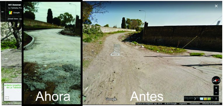 Una batalla ganada por los vecinos: Asfaltaron la calle La Plata/Donovan en La Tablada