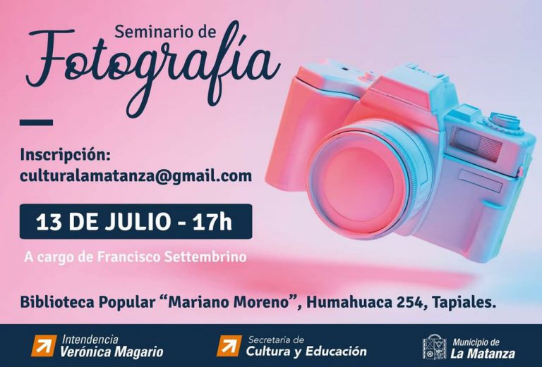 Seminario Gratuito de Fotografía en Tapiales!