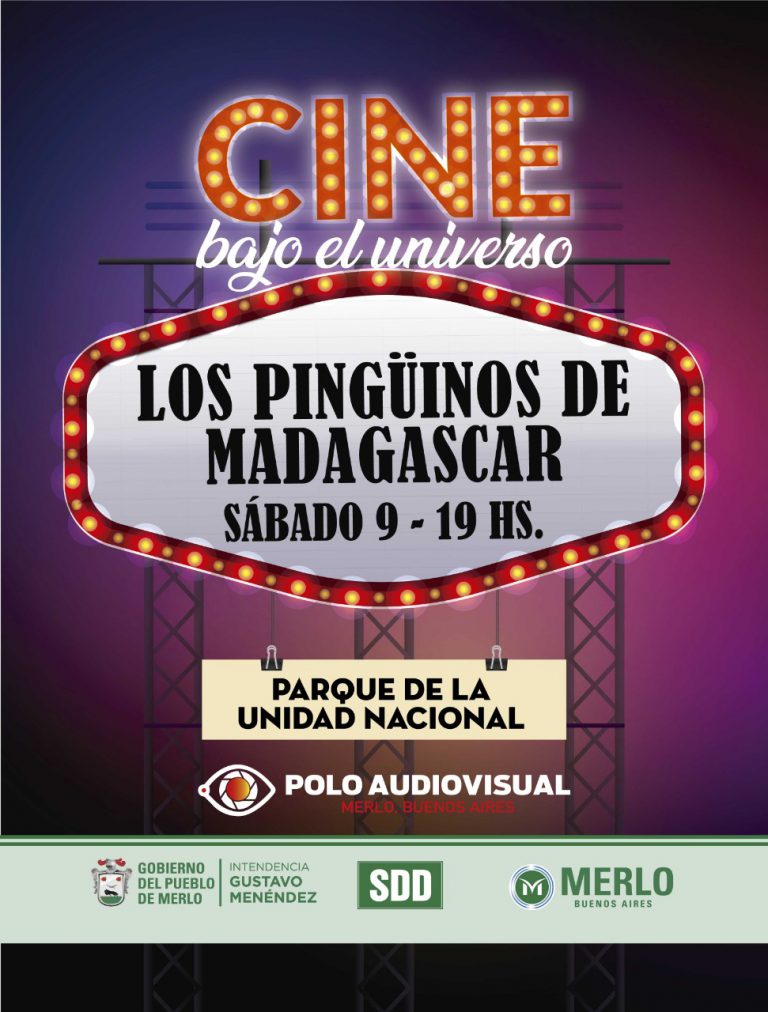 Merlo: Vuelve el cine abierto al Parque de la Unidad Nacional