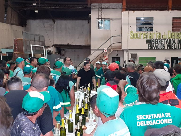 MERLO: Gustavo Menendez hizo el brindis de fin de año con los trabajadores de Delegaciones
