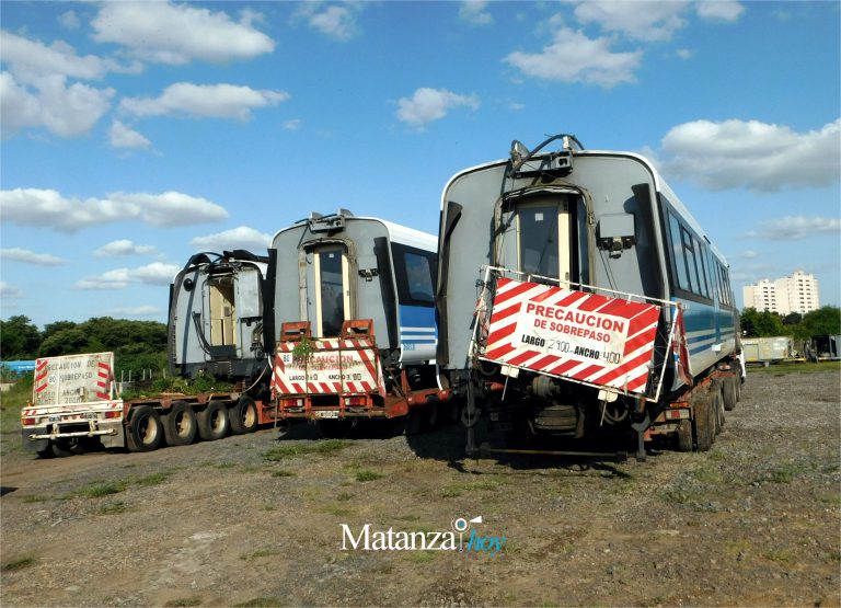Belgrano Sur: Comenzaron a llegar los nuevos trenes de industria nacional a la playa de Tapiales