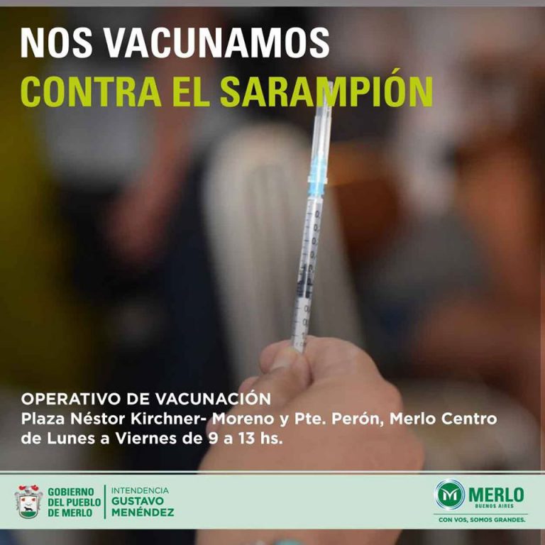 Siguen las campañas de vacunación en Merlo