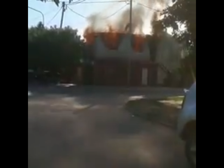 Incendio en Barrio San Martín