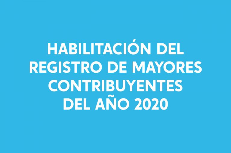 Moreno: Mayores Contribuyentes 2020