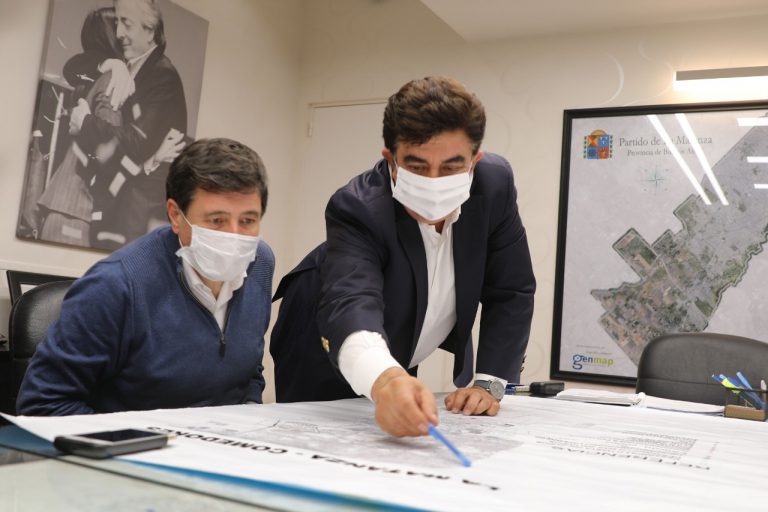 Fernando Espinoza y Daniel Arroyo reforzaron el trabajo conjunto de asistencia y prevención del Coronavirus en La Matanza
