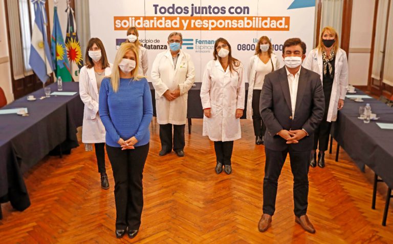Verónica Magario y Fernando Espinoza se reunieron con directores de hospitales provinciales para evaluar y seguir articulando acciones frente al Covid 19