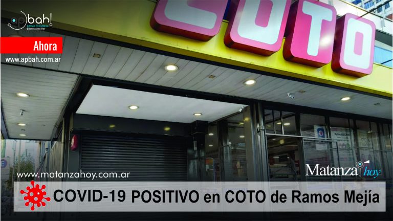 Ramos Mejia: Covid-19 Positivo a un empleado del supermercado Coto