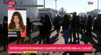 Villa Madero: Intentaron asaltar a una periodista que iba a cubrir una movilización por inseguridad