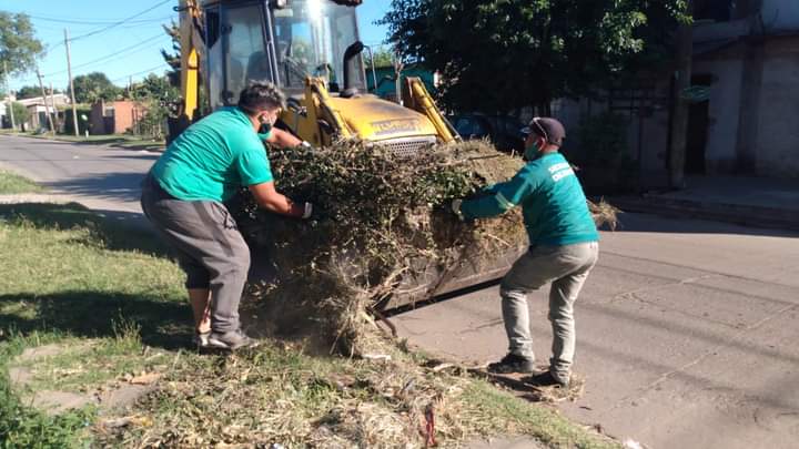 Merlo: Nuevos operativos municipales de limpieza en Parque San Martín