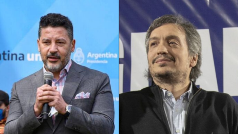 Gustavo Menéndez felicitó a Máximo Kirchner por su candidatura para la presidencia del PJ Bonaerense