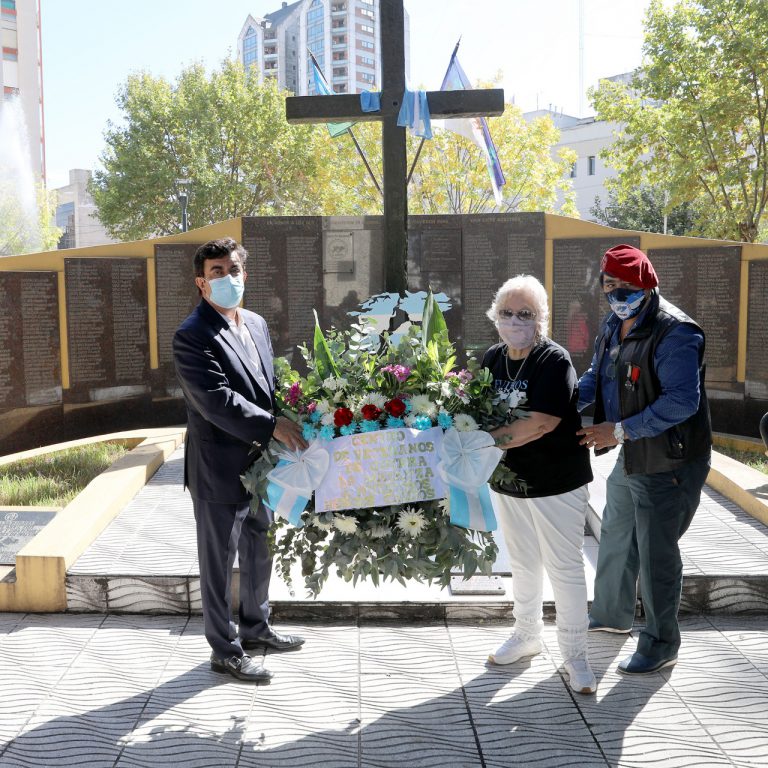 San Justo: Fernando Espinoza participó del acto en homenaje a la Guerra de Malvinas