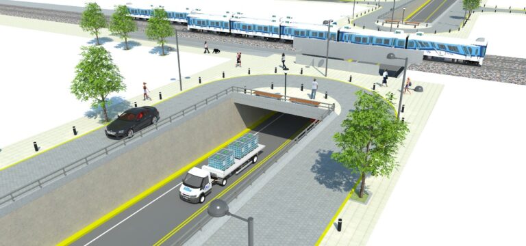 Modernización del transporte en La Matanza: Construirán un nuevo paso bajo nivel en San Justo