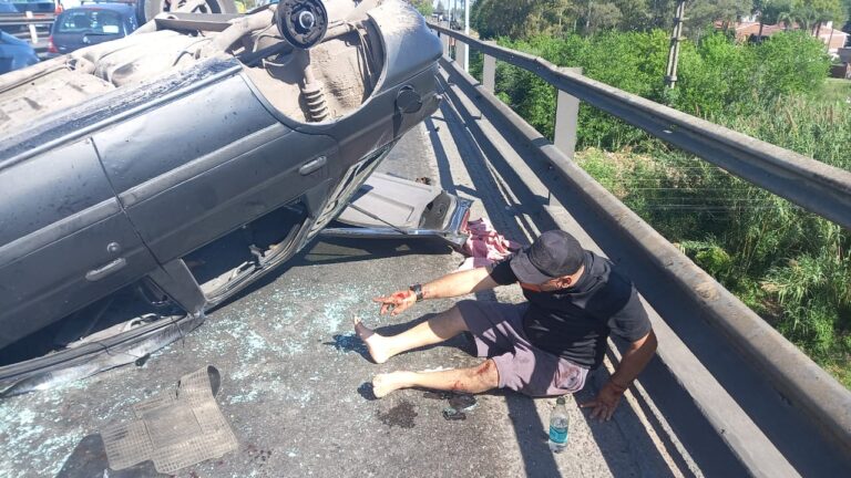 Ciudad Evita: Otro accidente en el puente de Camino de Cintura
