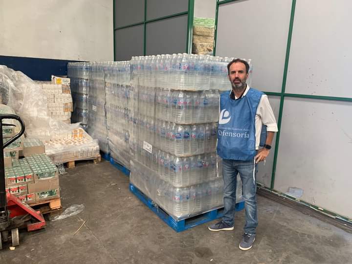 Vecinos de Merlo Damnificados recibirán 4.000 botellas de agua