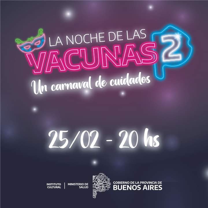 Se viene la segunda Noche de las Vacunas en la Provincia de Buenos Aires