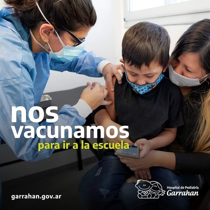 Campaña de vacunación en el Hospital Garrahan