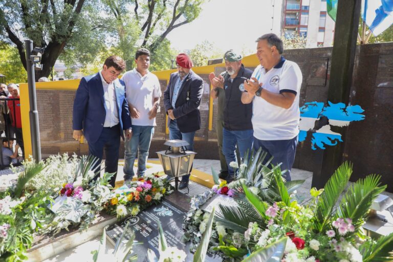 2 de Abril en San Justo: Espinoza participó de un acto conmemorativo
