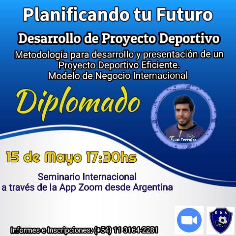 El merlense Iván Ferreira dará una charla sobre Desarrollo de Proyecto Deportivo