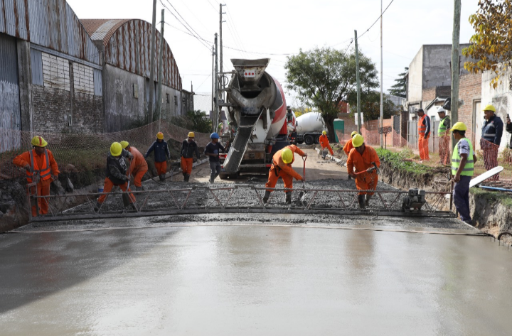 La Matanza: Avanza la obra de pavimentación en Laferrere