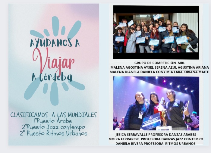 Escuela de danzas de La Tablada venderá postres para poder competir en Córdoba