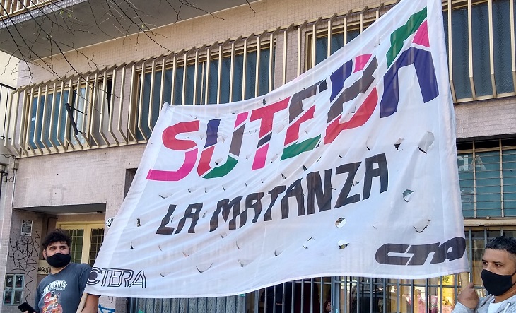 Paro de docentes en Buenos Aires: Referentes de SUTEBA La Matanza se sumaron a la medida de fuerza 