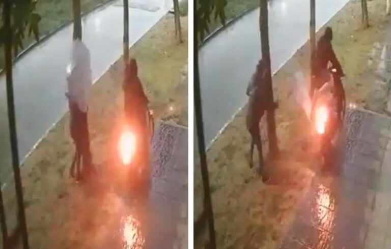 Violento robo en Merlo: La mujer intentó defenderse con un paraguas y el ladrón la golpeó