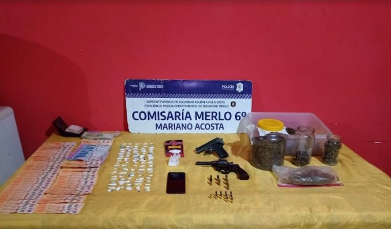 Merlo: Capturaron a vendedores de droga en los barrios Pompeya y Matera