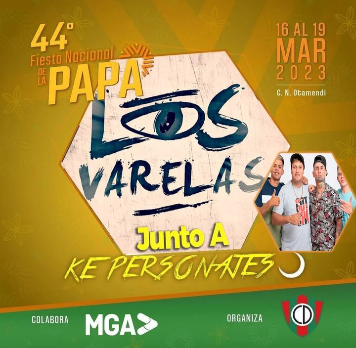 Show en vivo de Los Varela en la Fiesta Nacional de la Papa