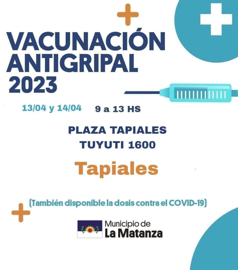Continúa la vacunación antigripal en la plaza de Tapiales