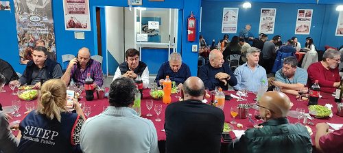 Fernando Espinoza compartió una cena con la CGT de La Matanza