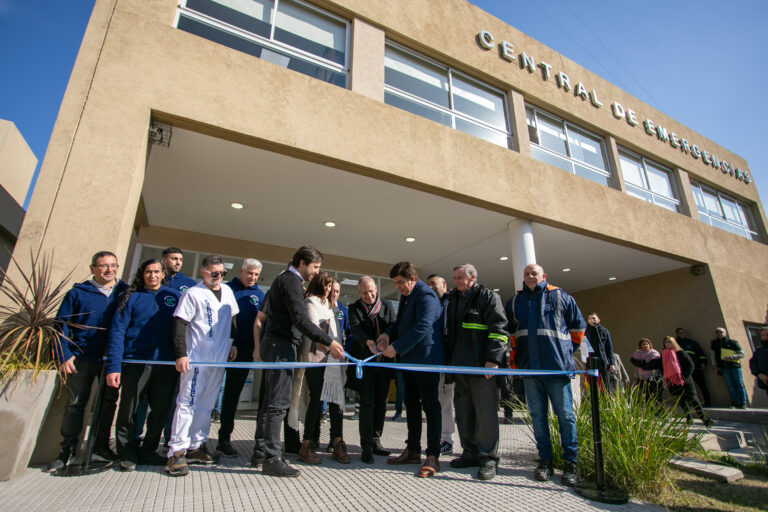 Fernando Espinoza inauguró la nueva Central de Emergencias junto a Nicolás Kreplak