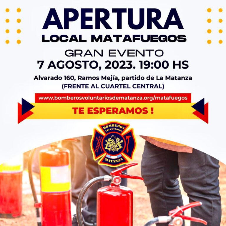 Los bomberos inaugurarán su local de matafuegos en Ramos Mejía