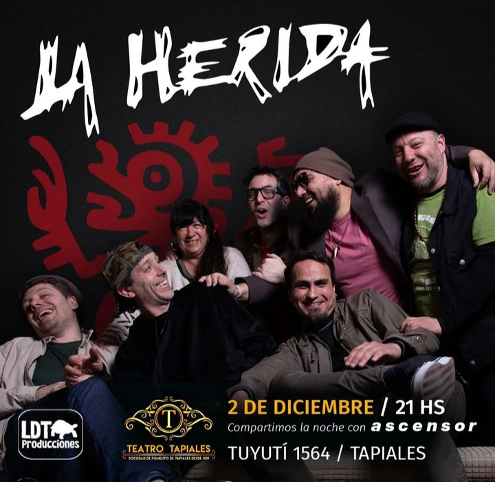 Ascensor y La Herida se presentarán este sábado en Tapiales