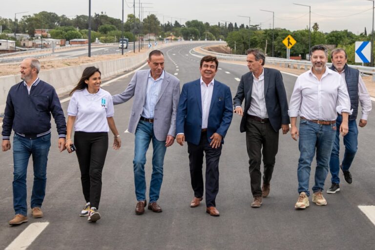 Espinoza y Katopodis habilitaron un nuevo tramo de la Autopista Presidente Perón