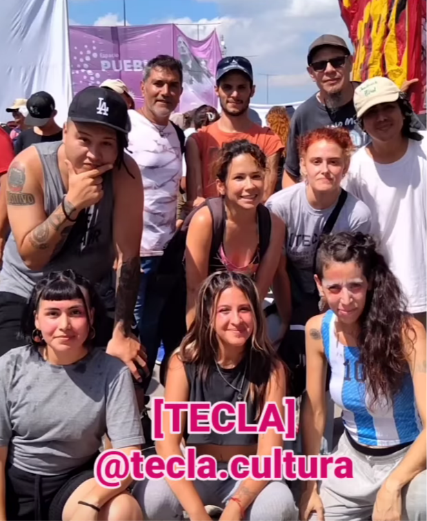 Artistas de TECLA se presentaron en el corte de la Multisectorial La Matanza