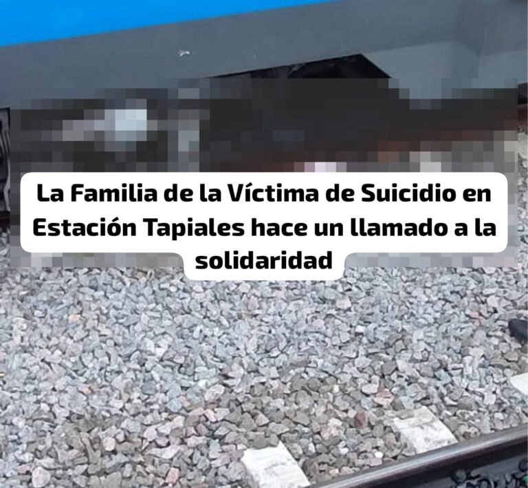 La familia de la víctima de suicidio en la estación de Tapiales hizo un llamado a la solidaridad